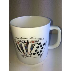 Rare Springfield‎ Staffordshire cup mug playing cards bone china england